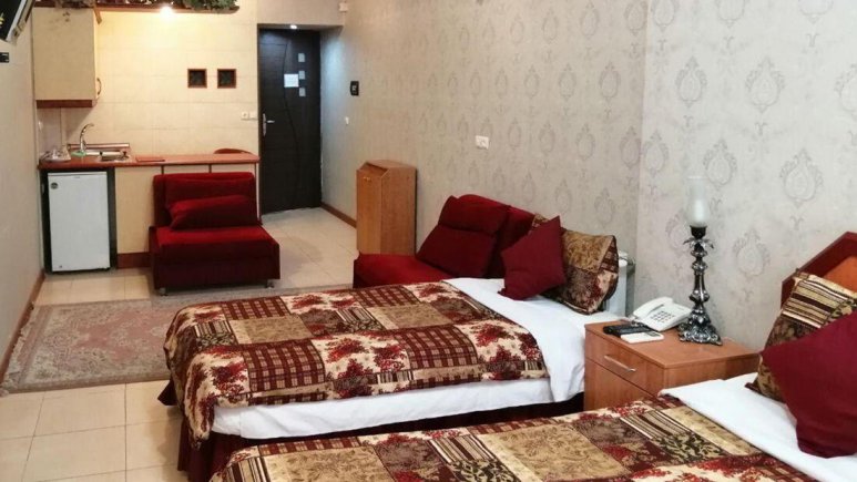 فضای داخلی اتاق ها هتل آپارتمان پارتیکان اصفهان